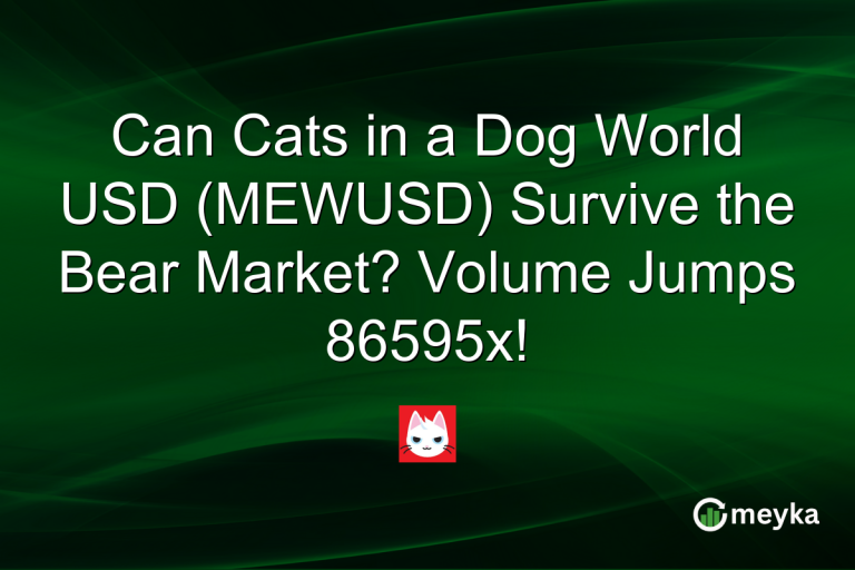 Can Cats in a Dog World USD (MEWUSD) Survive the Bear Market? Volume Jumps 86595x!