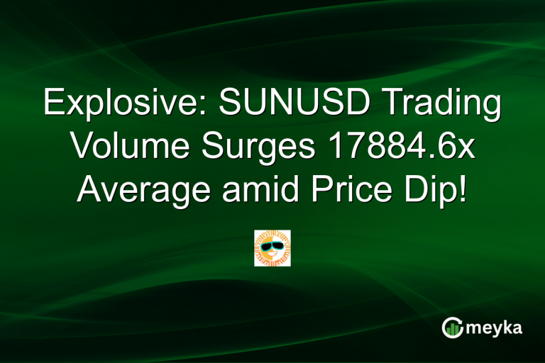 Explosive: SUNUSD Trading Volume Surges 17884.6x Average amid Price Dip!