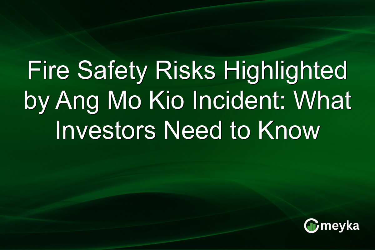 Fire Safety Risks Highlighted by Ang Mo Kio Incident: What Investors Need to Know