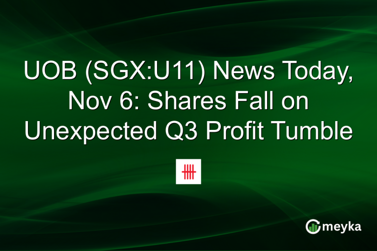 UOB (SGX:U11) News Today, Nov 6: Shares Fall on Unexpected Q3 Profit Tumble