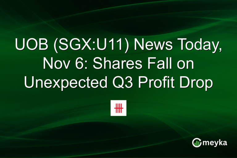 UOB (SGX:U11) News Today, Nov 6: Shares Fall on Unexpected Q3 Profit Drop