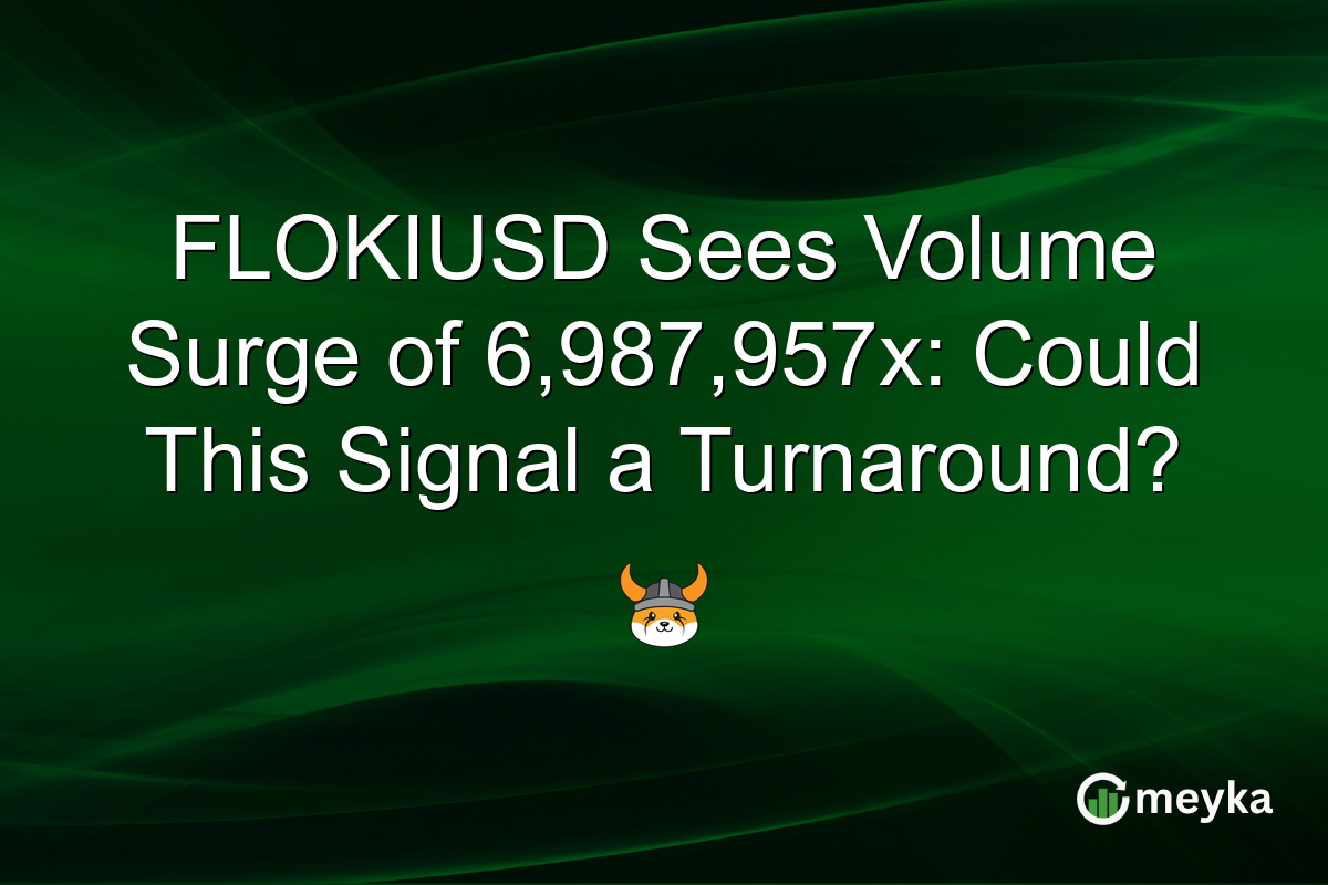 FLOKIUSD Sees Volume Surge of 6,987,957x: Could This Signal a Turnaround?
