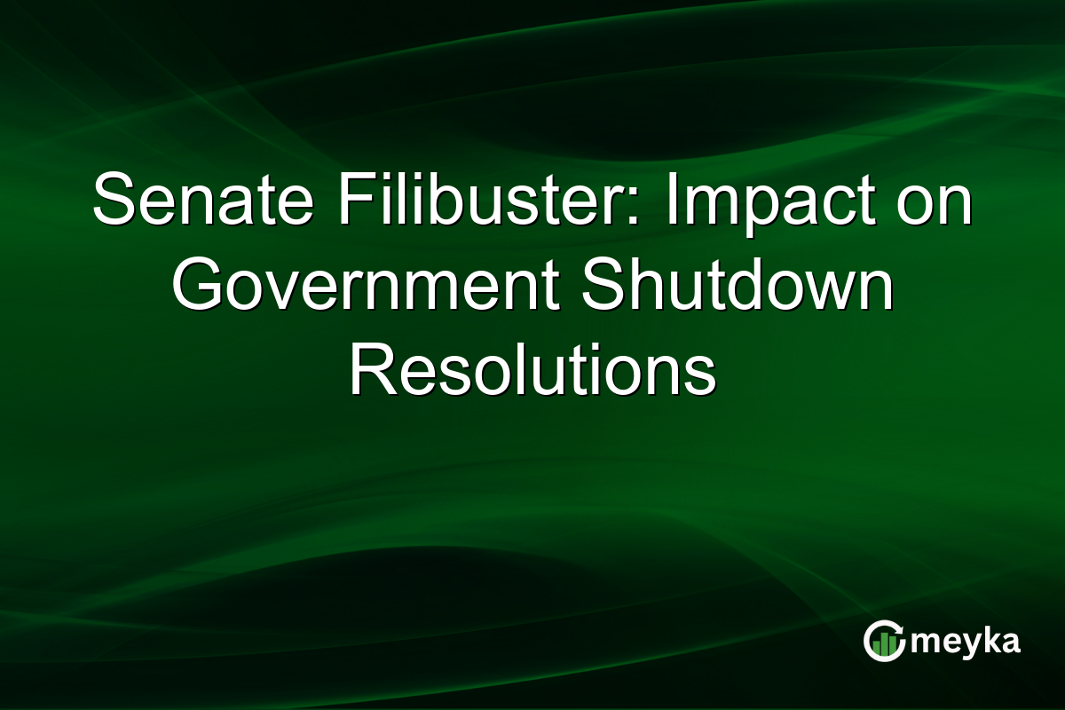 Senate Filibuster: Impact on Government Shutdown Resolutions