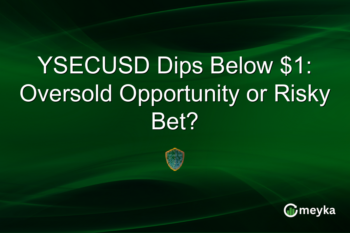 YSECUSD Dips Below $1: Oversold Opportunity or Risky Bet?