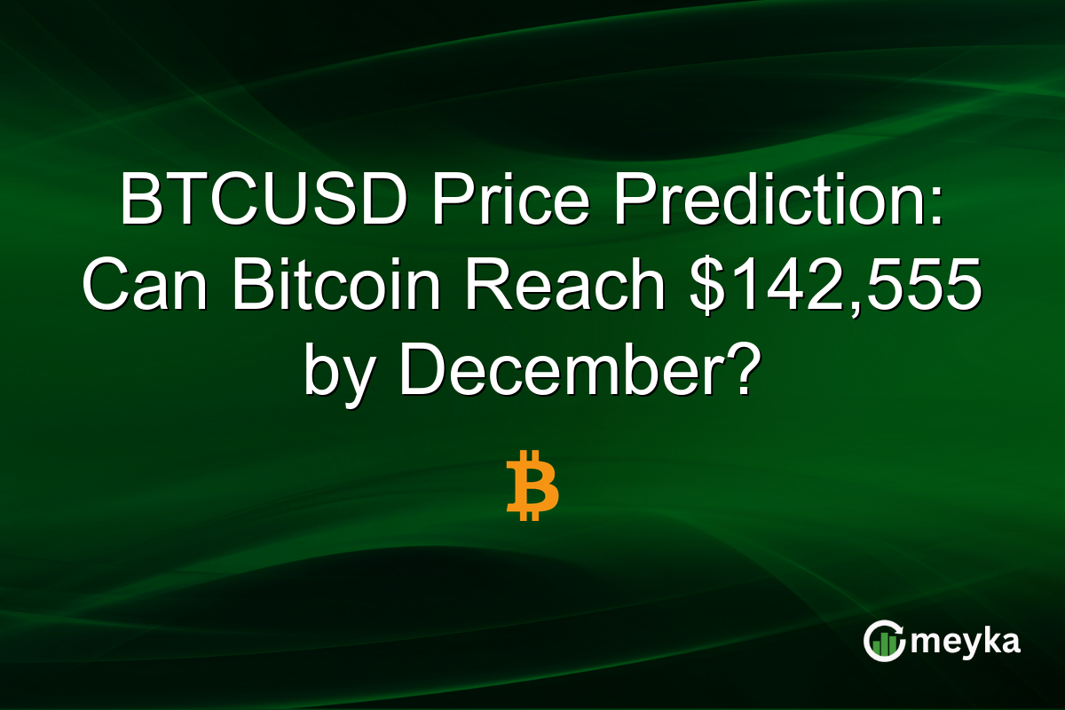 BTCUSD Price Prediction: Can Bitcoin Reach $142,555 by December?