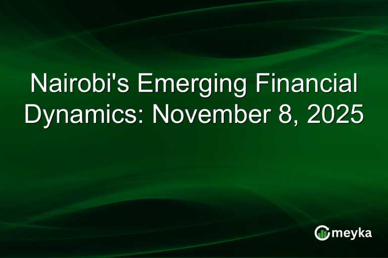 Nairobi's Emerging Financial Dynamics: November 8, 2025