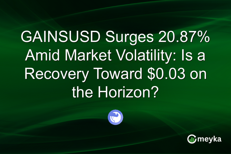 GAINSUSD Surges 20.87% Amid Market Volatility: Is a Recovery Toward $0.03 on the Horizon?