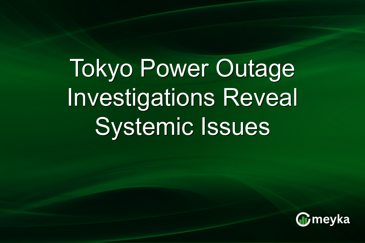 Tokyo Power Outage Investigations Reveal Systemic Issues