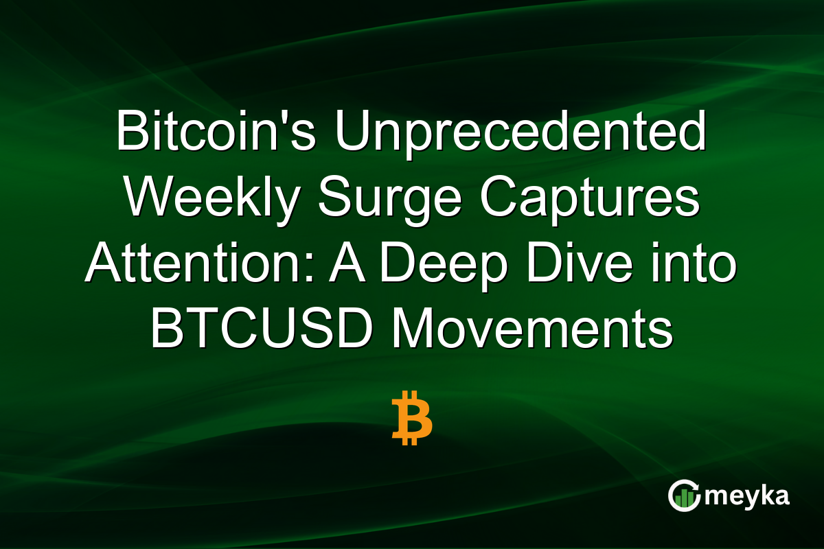 Bitcoin's Unprecedented Weekly Surge Captures Attention: A Deep Dive into BTCUSD Movements