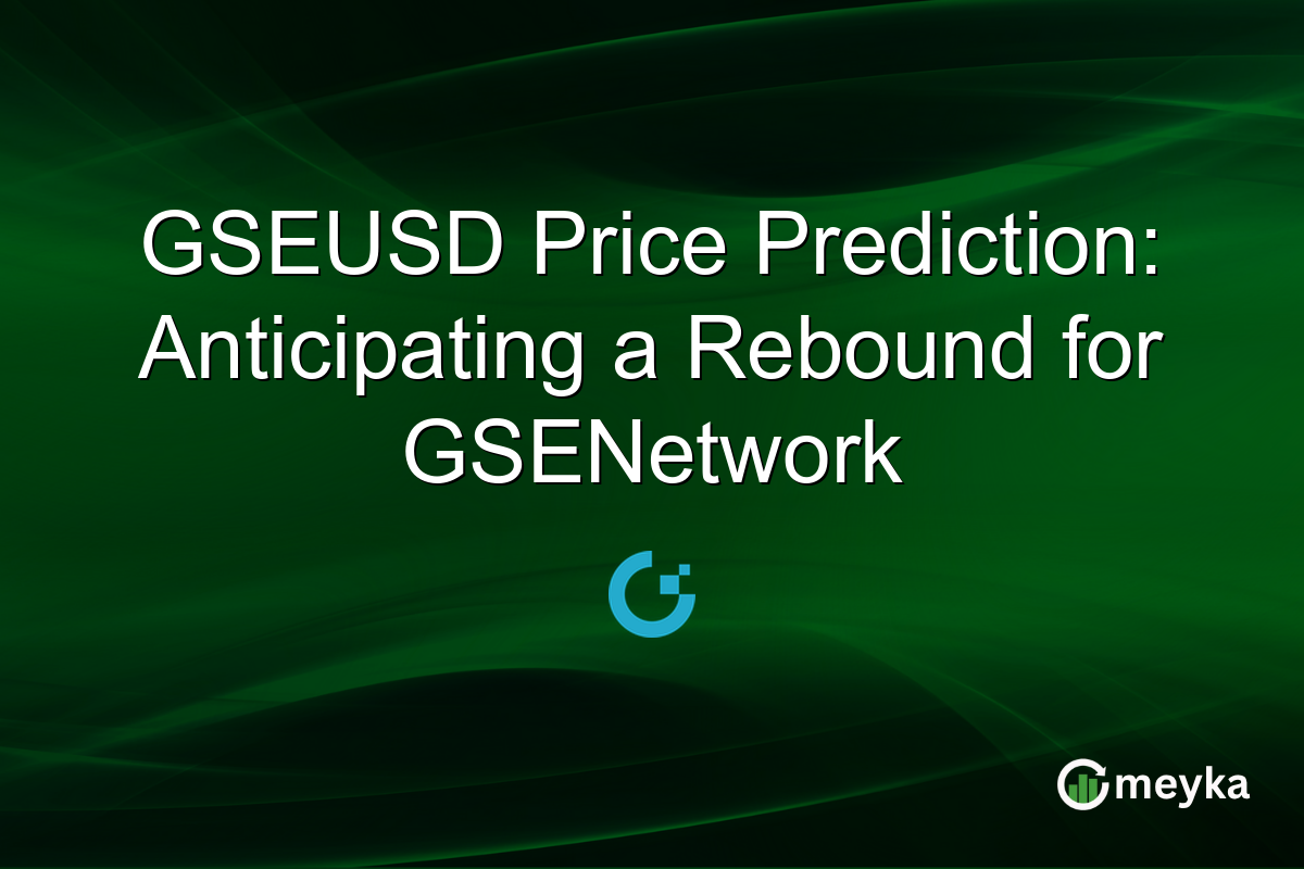 GSEUSD Price Prediction: Anticipating a Rebound for GSENetwork