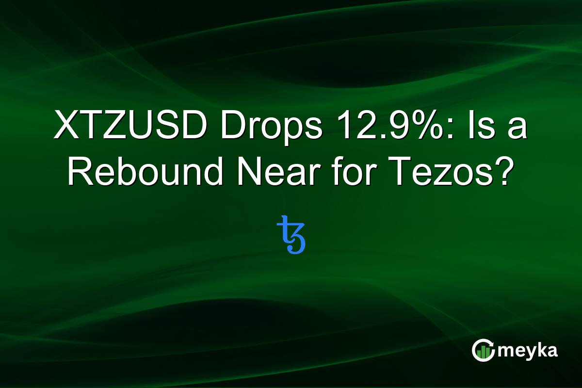 XTZUSD Drops 12.9%: Is a Rebound Near for Tezos?