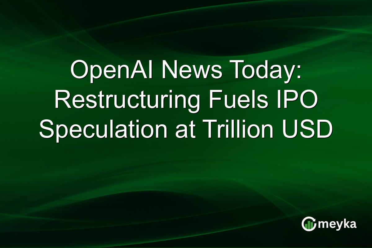 OpenAI News Today: Restructuring Fuels IPO Speculation at Trillion USD
