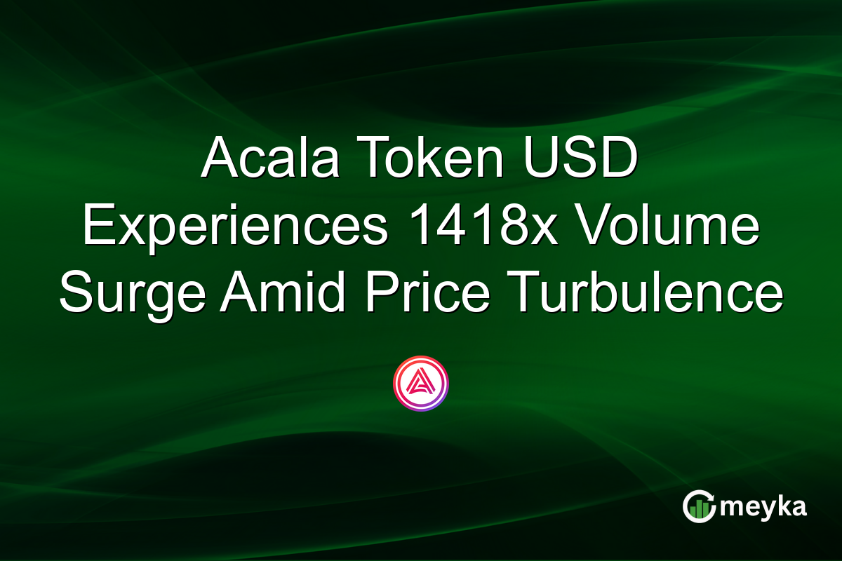 Acala Token USD Experiences 1418x Volume Surge Amid Price Turbulence