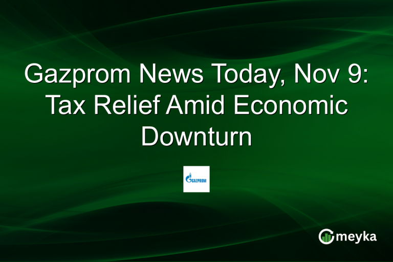 Gazprom News Today, Nov 9: Tax Relief Amid Economic Downturn