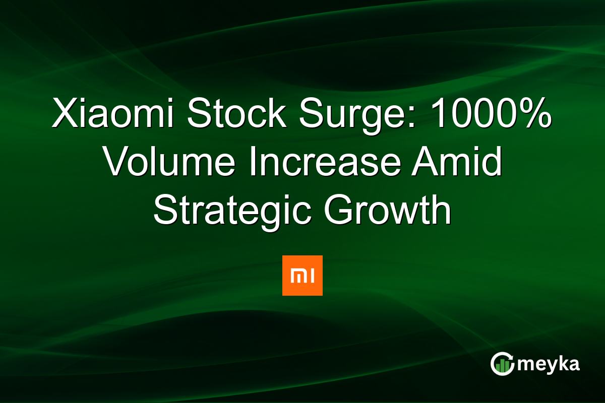 Xiaomi Stock Surge: 1000% Volume Increase Amid Strategic Growth