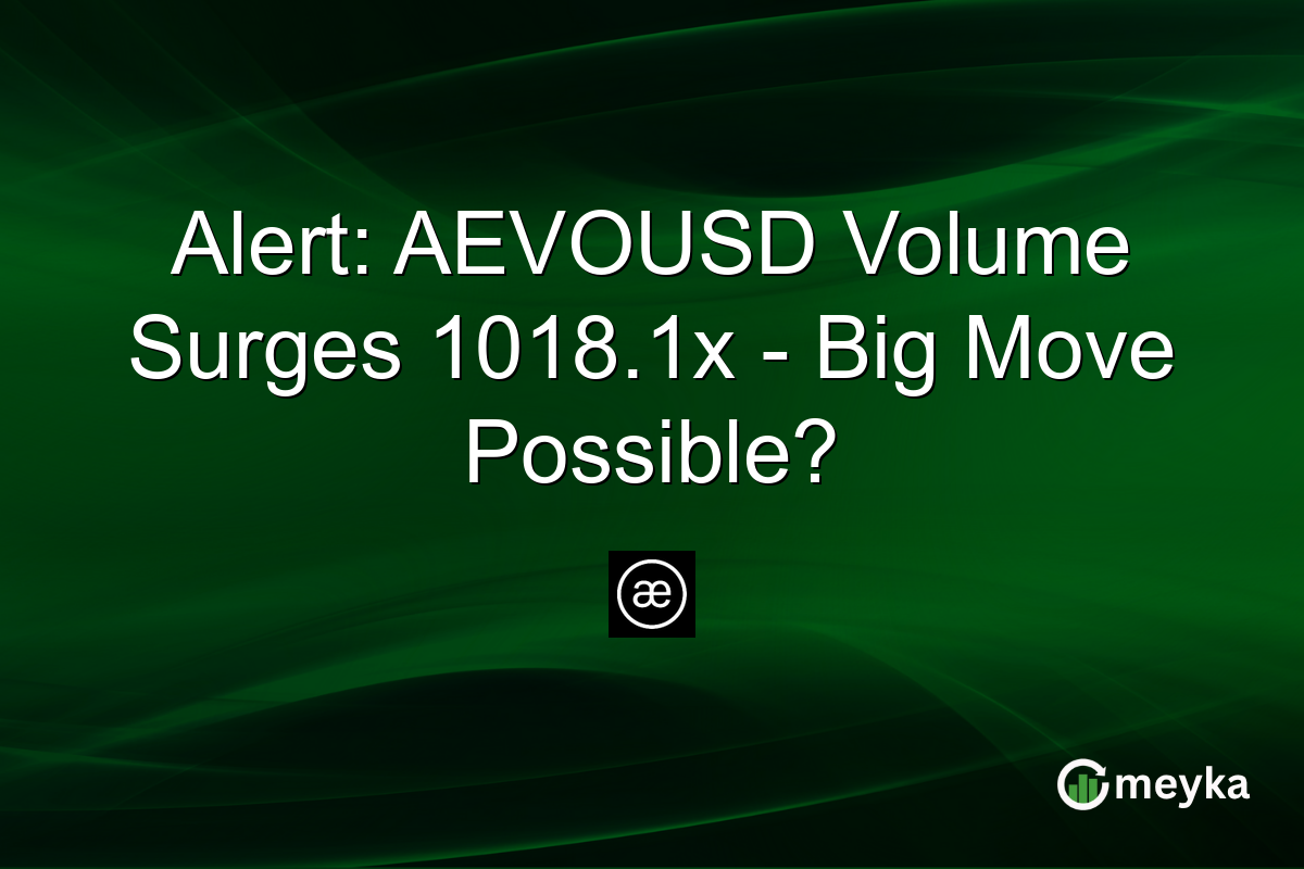Alert: AEVOUSD Volume Surges 1018.1x - Big Move Possible?