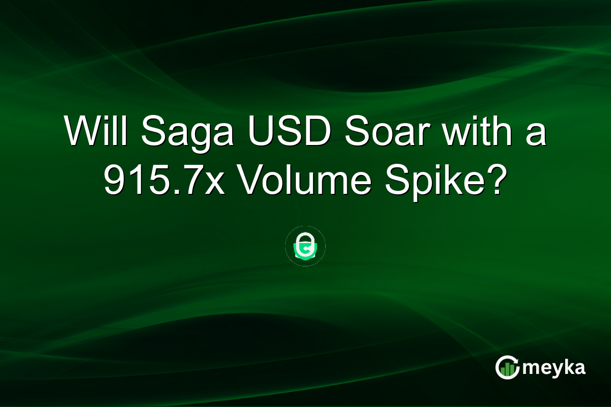 Will Saga USD Soar with a 915.7x Volume Spike?