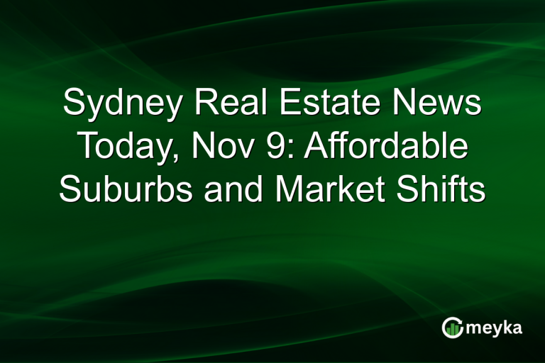 Sydney Real Estate News Today, Nov 9: Affordable Suburbs and Market Shifts