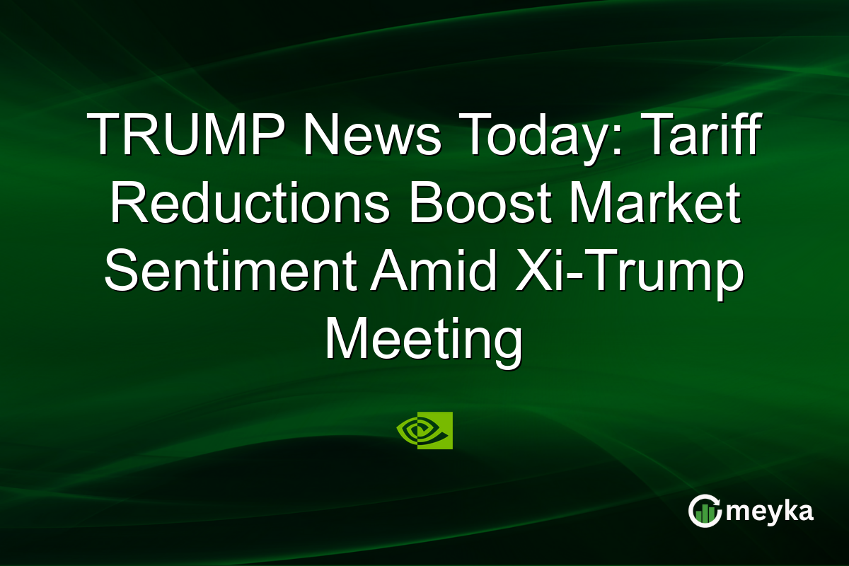 TRUMP News Today: Tariff Reductions Boost Market Sentiment Amid Xi-Trump Meeting