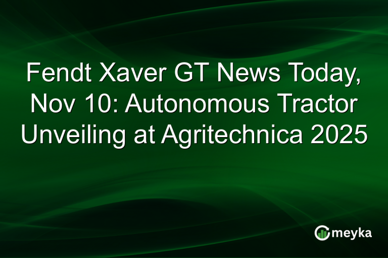 Fendt Xaver GT News Today, Nov 10: Autonomous Tractor Unveiling at Agritechnica 2025