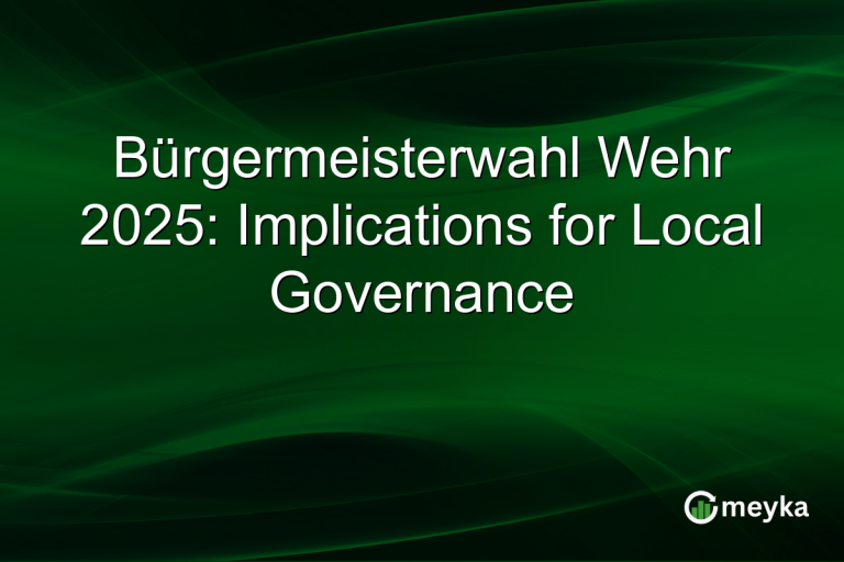 Bürgermeisterwahl Wehr 2025: Implications for Local Governance