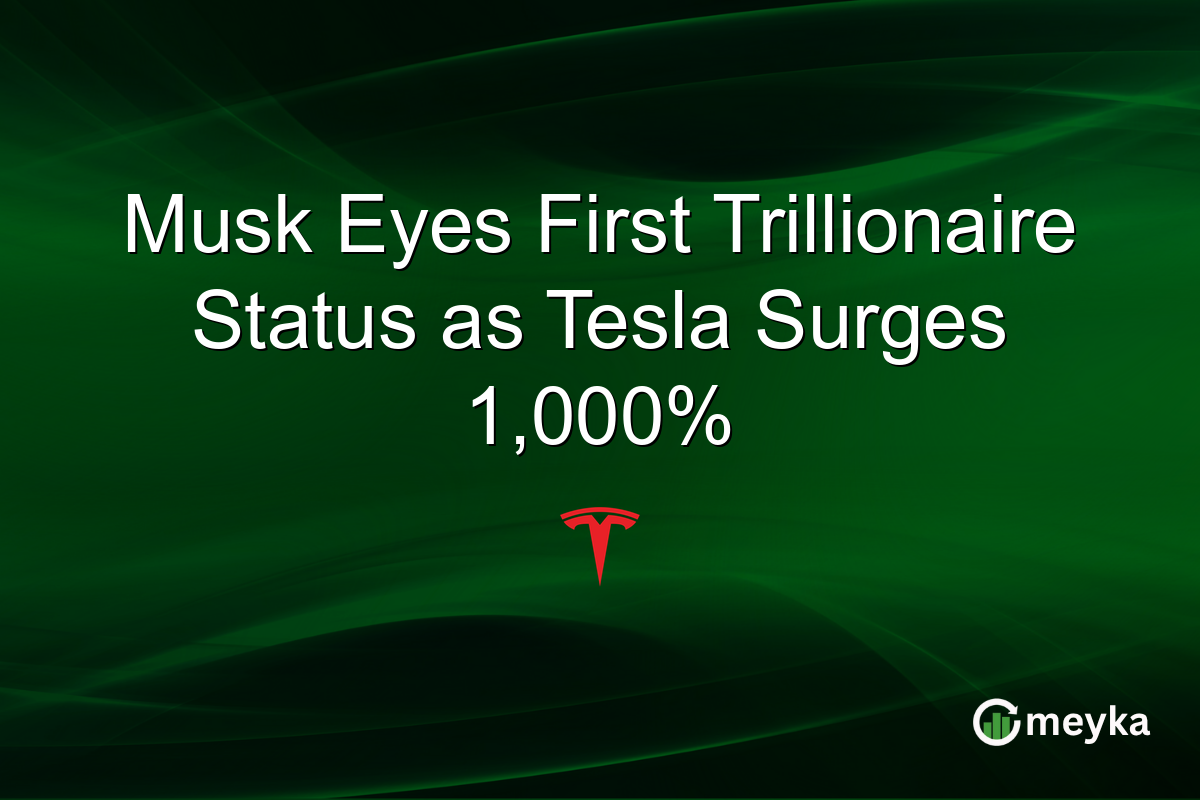 Musk Eyes First Trillionaire Status as Tesla Surges 1,000%