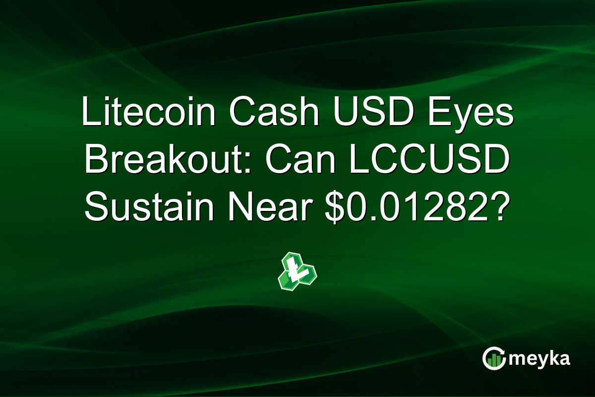 Litecoin Cash USD Eyes Breakout: Can LCCUSD Sustain Near $0.01282?