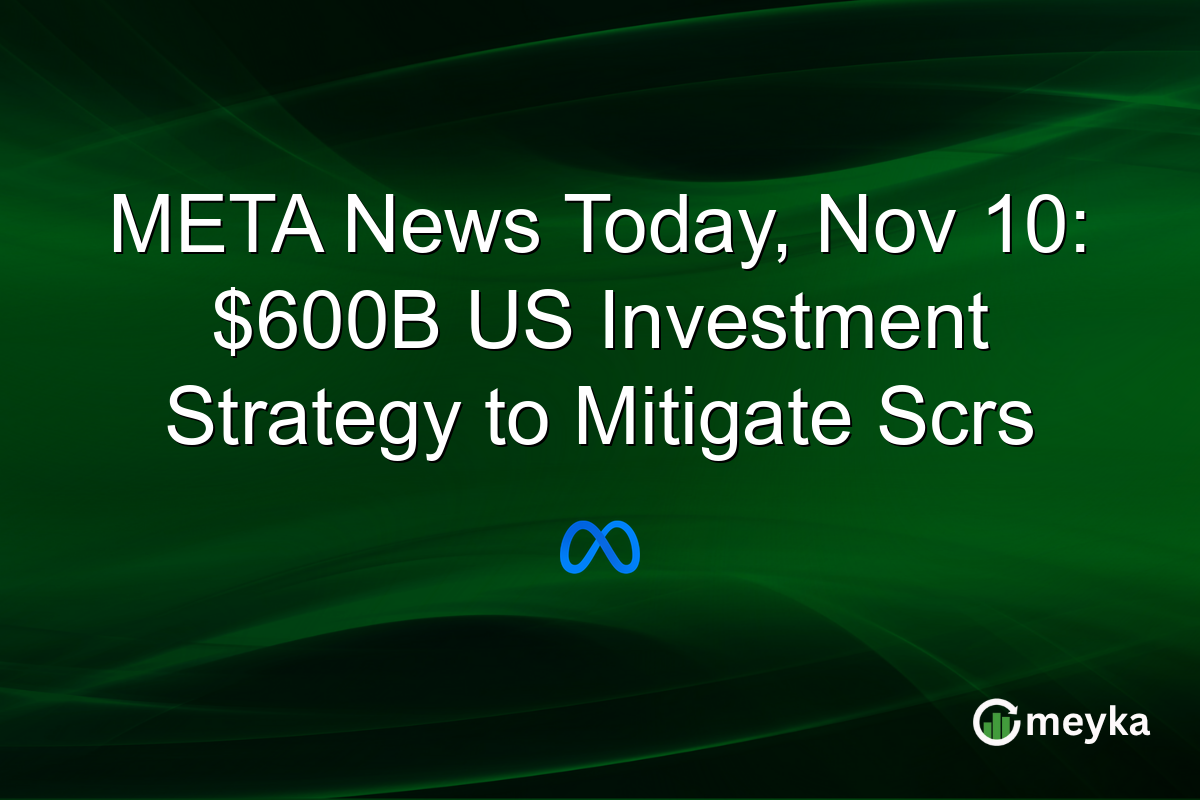 META News Today, Nov 10: $600B US Investment Strategy to Mitigate Scrs