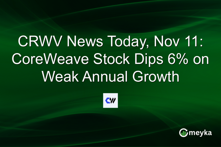 CRWV News Today, Nov 11: CoreWeave Stock Dips 6% on Weak Annual Growth