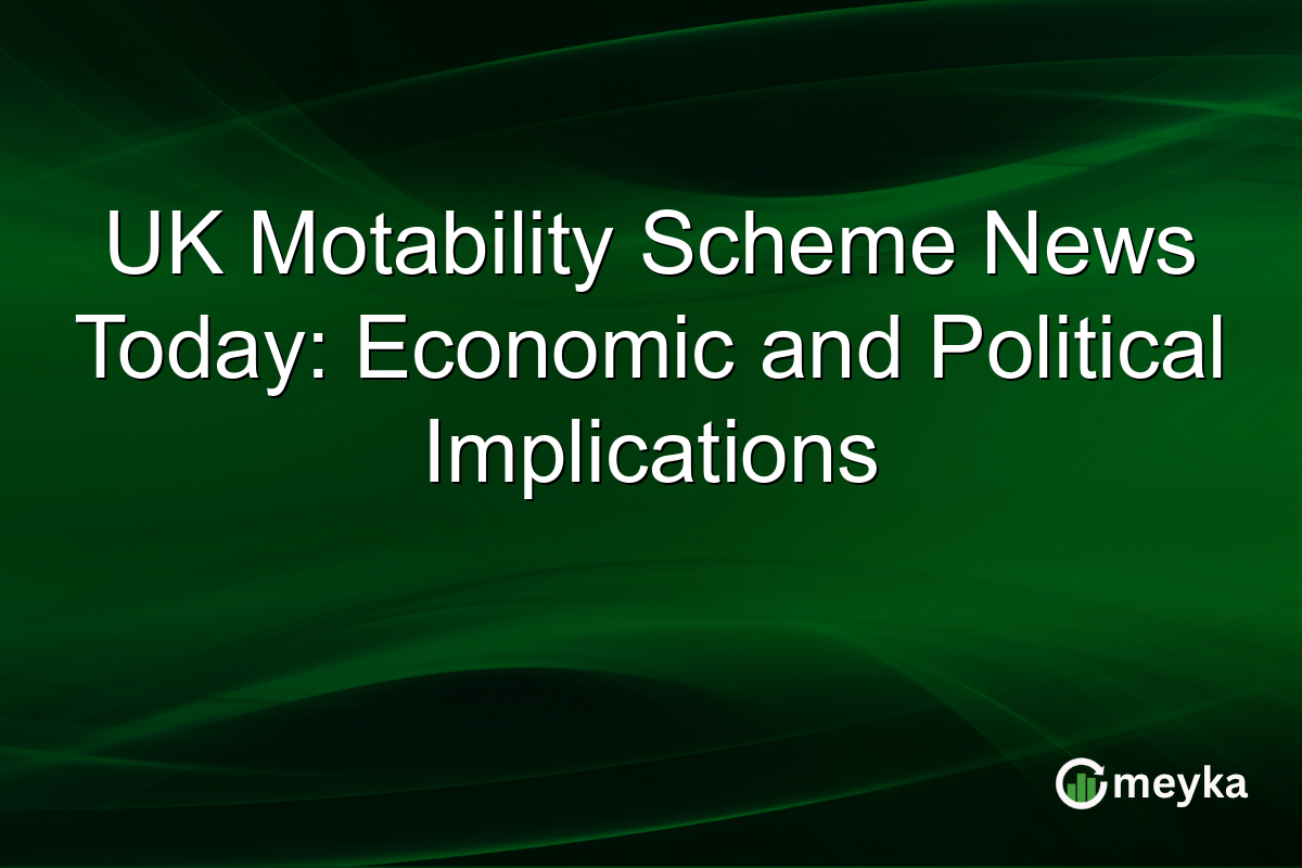 UK Motability Scheme News Today: Economic and Political Implications