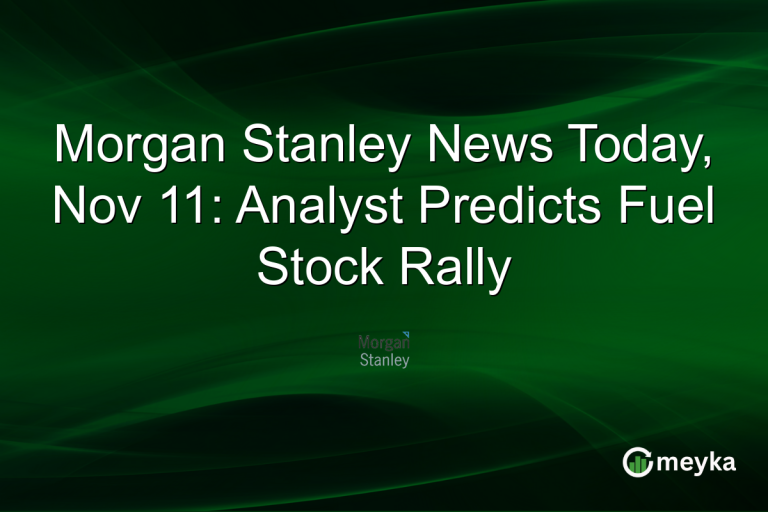 Morgan Stanley News Today, Nov 11: Analyst Predicts Fuel Stock Rally