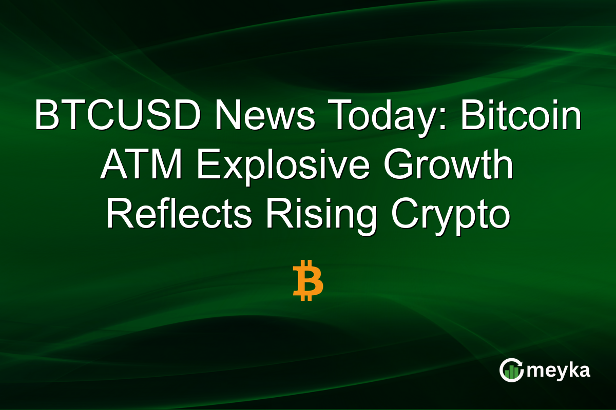 BTCUSD News Today: Bitcoin ATM Explosive Growth Reflects Rising Crypto