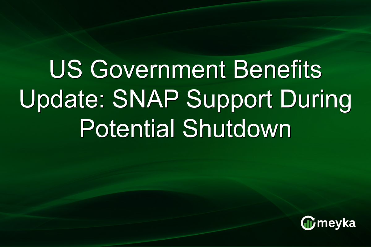 US Government Benefits Update: SNAP Support During Potential Shutdown