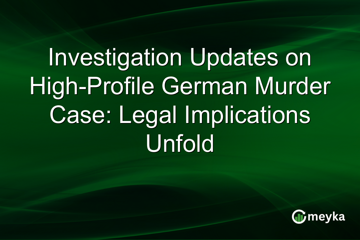 Investigation Updates on High-Profile German Murder Case: Legal Implications Unfold