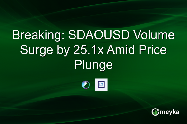 Breaking: SDAOUSD Volume Surge by 25.1x Amid Price Plunge