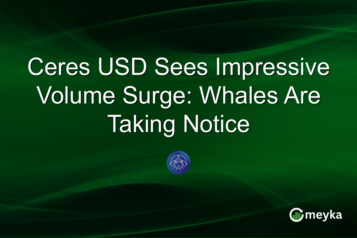 Ceres USD Sees Impressive Volume Surge: Whales Are Taking Notice