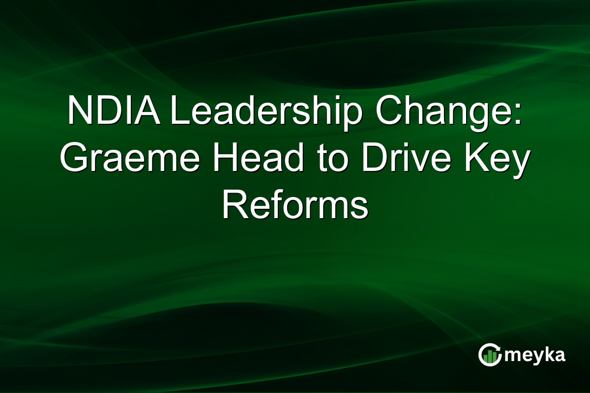 NDIA Leadership Change: Graeme Head to Drive Key Reforms