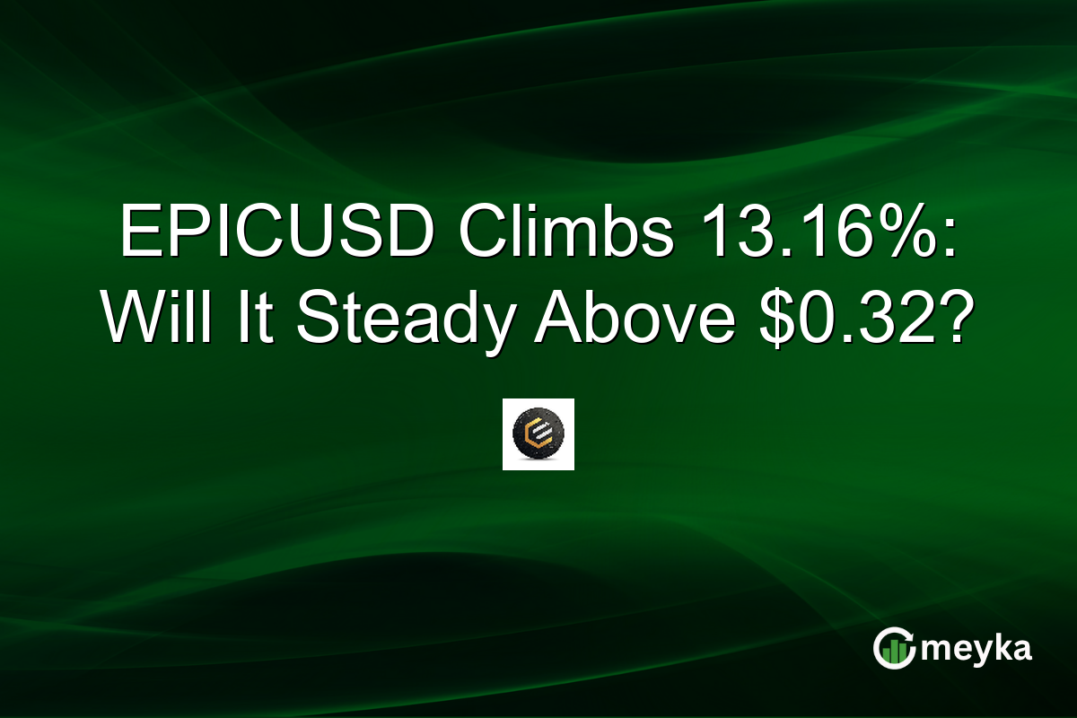 EPICUSD Climbs 13.16%: Will It Steady Above $0.32?
