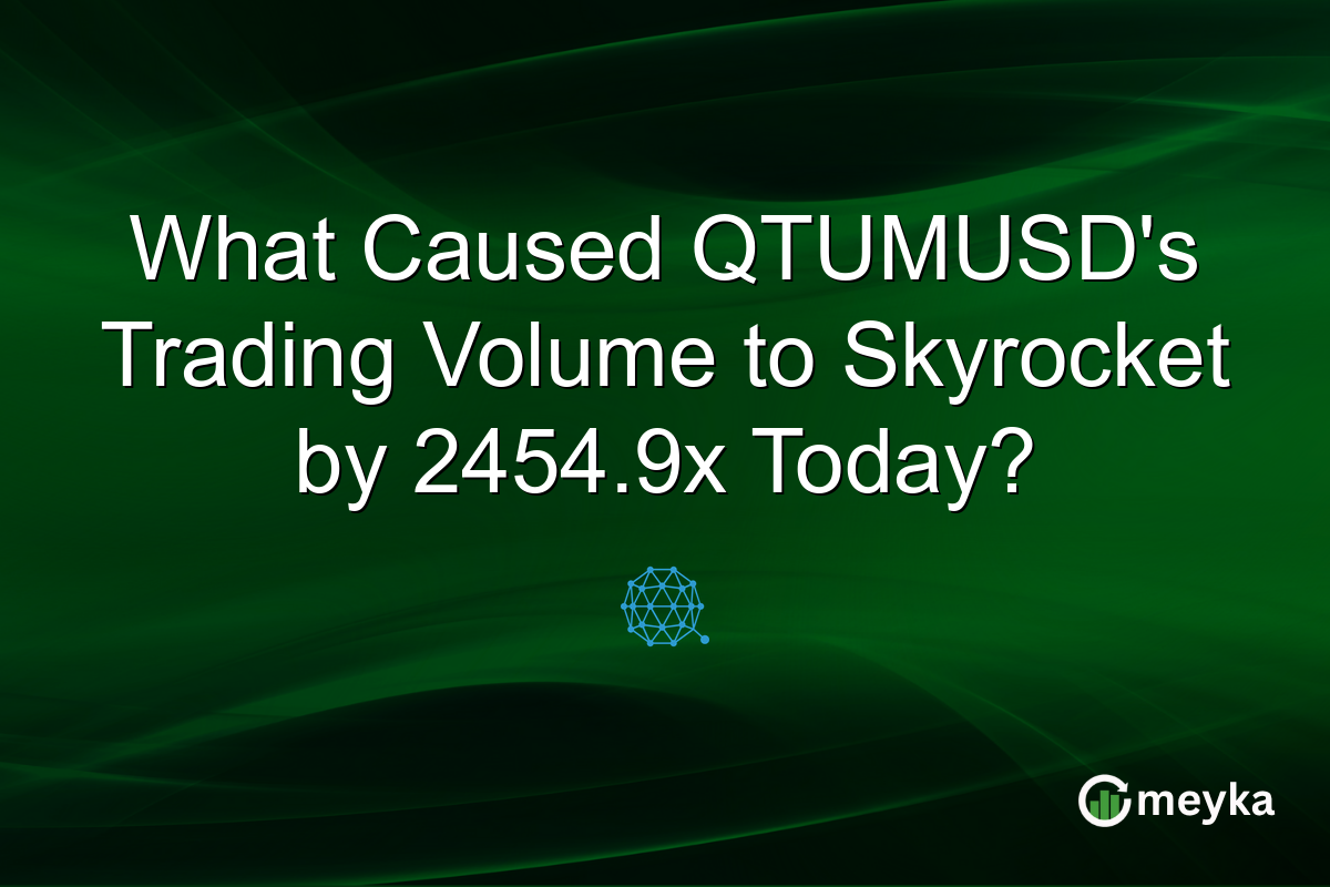 What Caused QTUMUSD's Trading Volume to Skyrocket by 2454.9x Today?