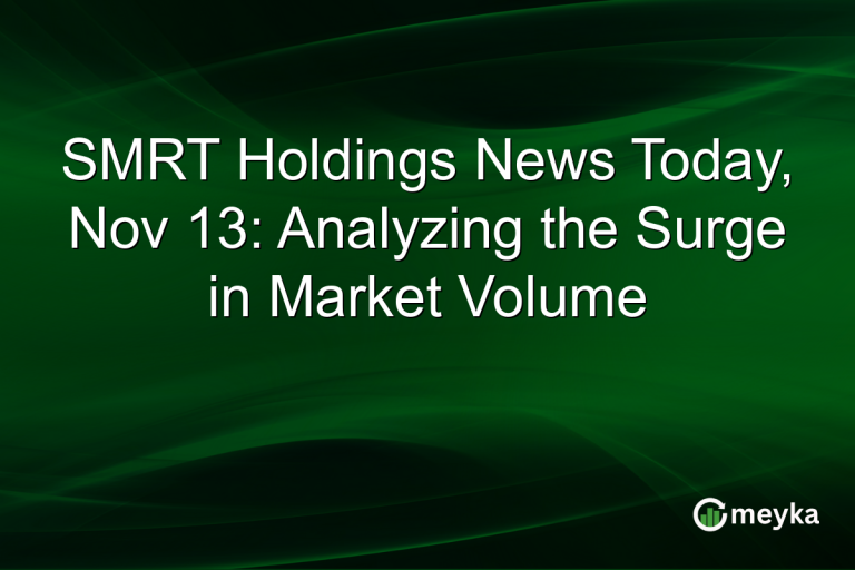 SMRT Holdings News Today, Nov 13: Analyzing the Surge in Market Volume