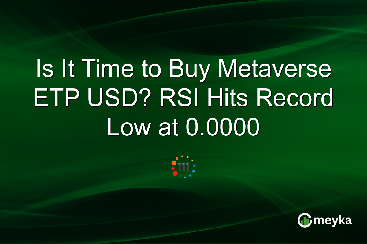 Is It Time to Buy Metaverse ETP USD? RSI Hits Record Low at 0.0000