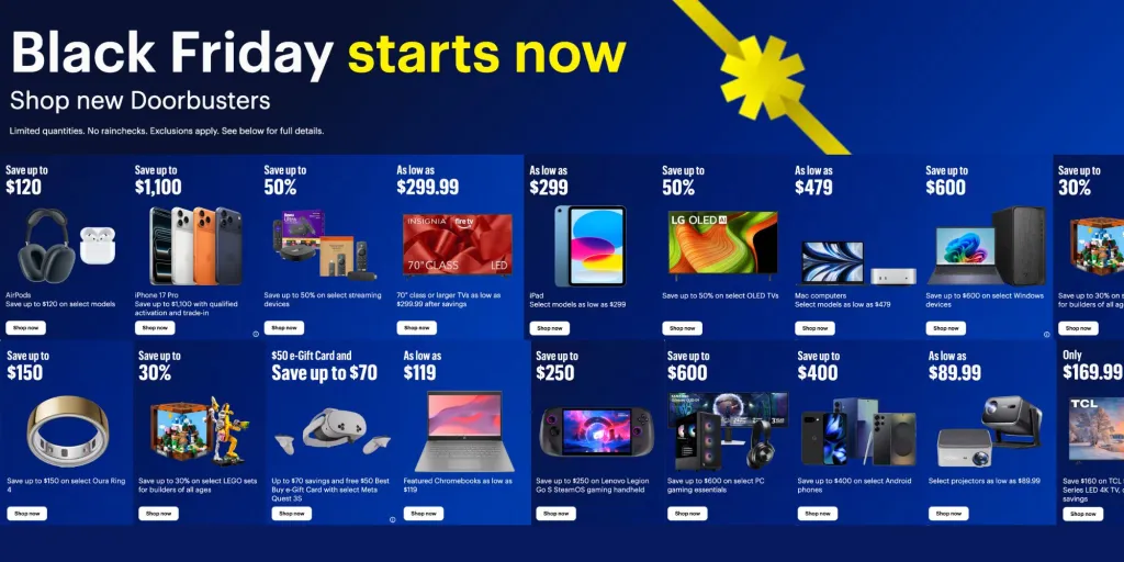 9to5Toys Source: Best Buy's 2025 Black Friday sale, Big discounts on Apple, gaming gear, and home appliances