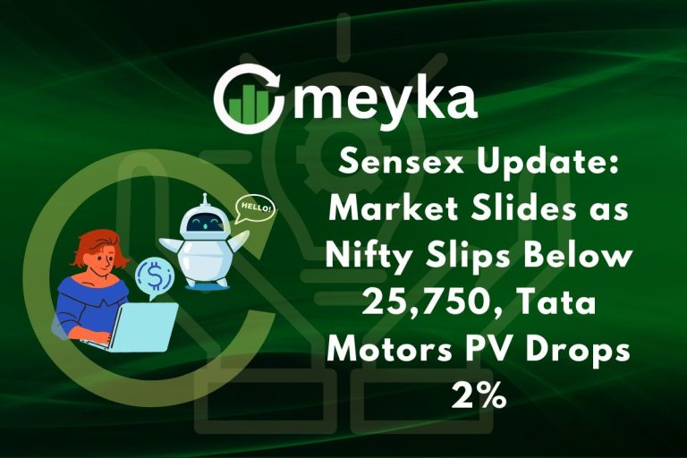 Sensex Update Market Slides as Nifty Slips Below 25,750, Tata Motors PV Drops 2%
