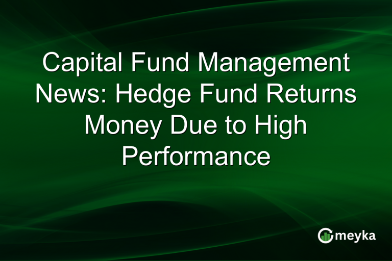 Capital Fund Management News: Hedge Fund Returns Money Due to High Performance