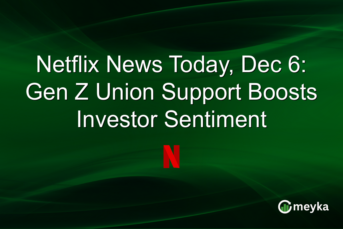 Netflix News Today, Dec 6: Gen Z Union Support Boosts Investor Sentiment