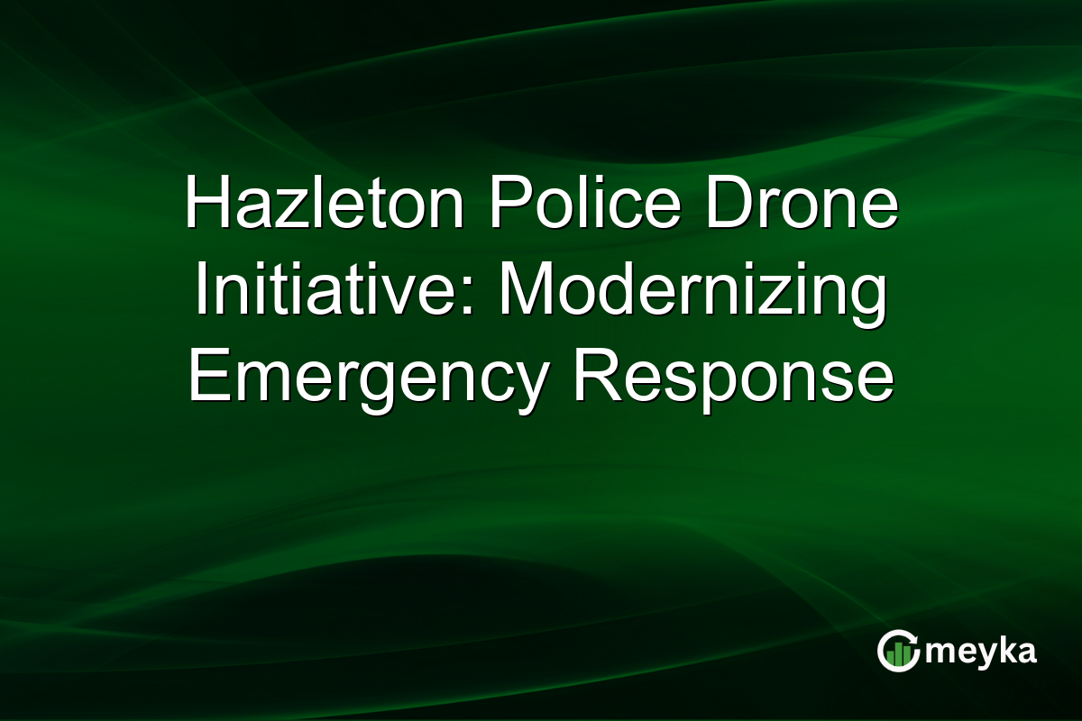 Hazleton Police Drone Initiative: Modernizing Emergency Response