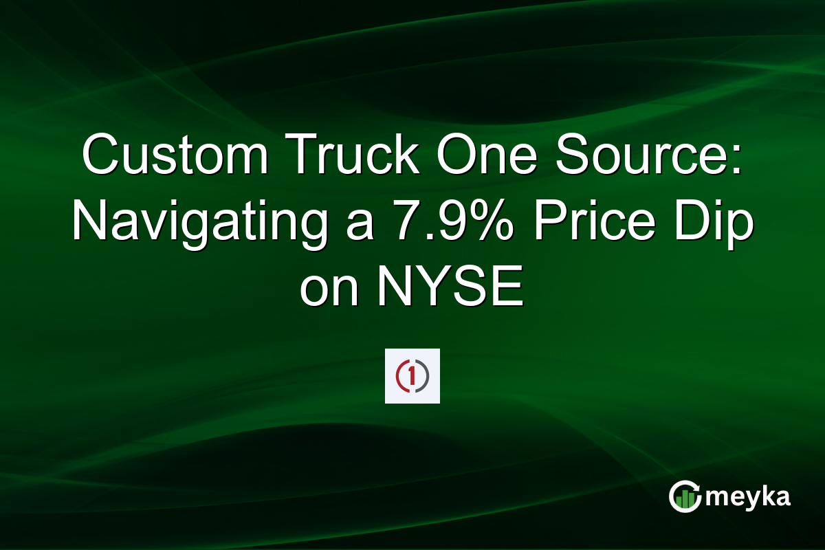 Custom Truck One Source: Navigating a 7.9% Price Dip on NYSE