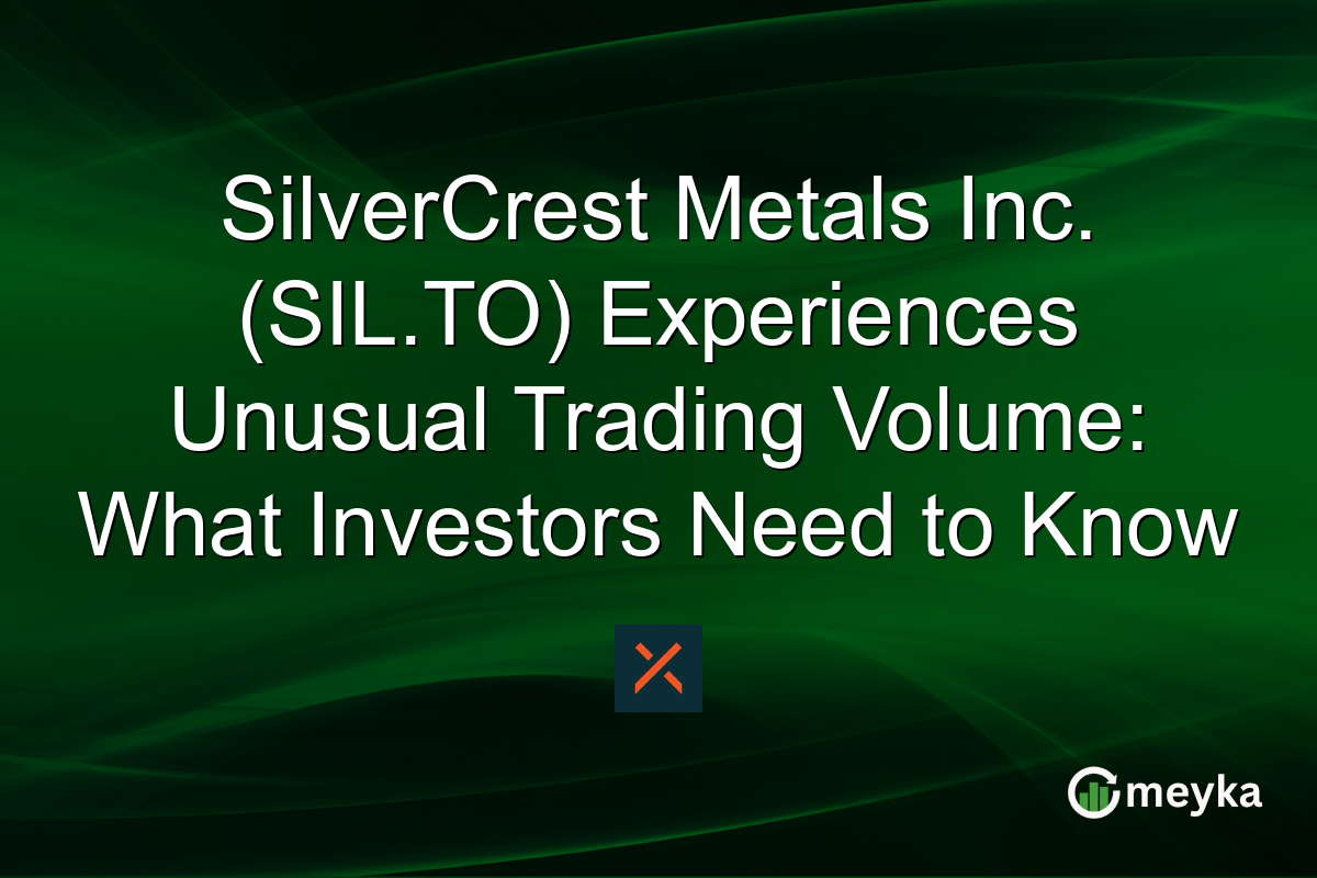 SilverCrest Metals Inc. (SIL.TO) Experiences Unusual Trading Volume: What Investors Need to Know