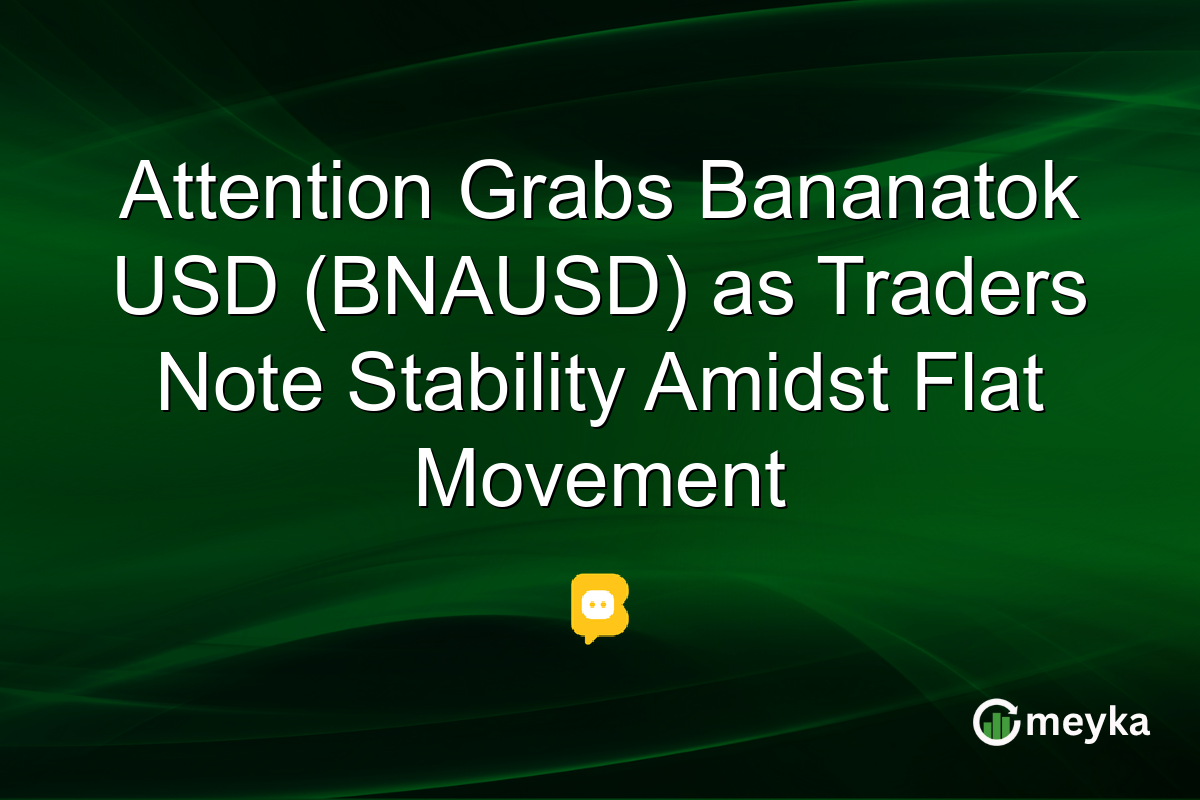 Attention Grabs Bananatok USD (BNAUSD) as Traders Note Stability Amidst Flat Movement