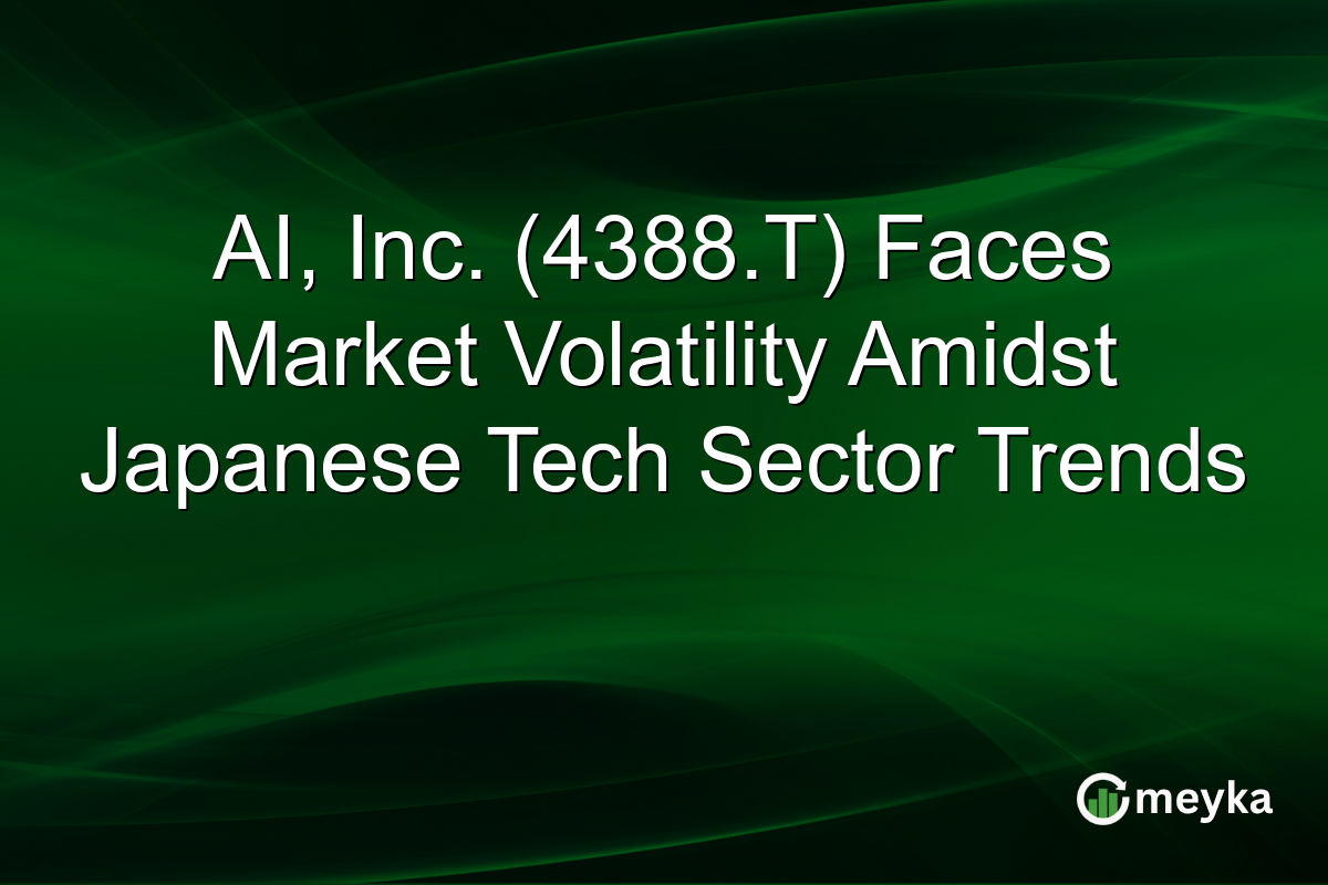 AI, Inc. (4388.T) Faces Market Volatility Amidst Japanese Tech Sector Trends
